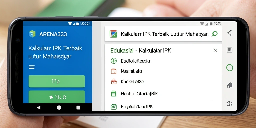 Tampilan antarmuka ARENA333 untuk Kalkulator IPK yang user-friendly.