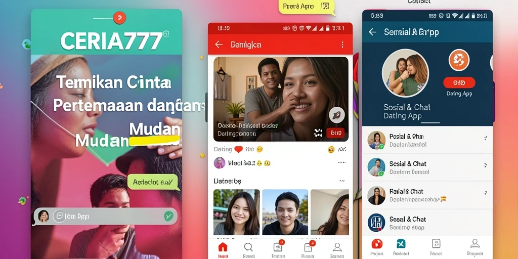Tangkapan layar antarmuka utama CERIA777 yang menarik dan modern.