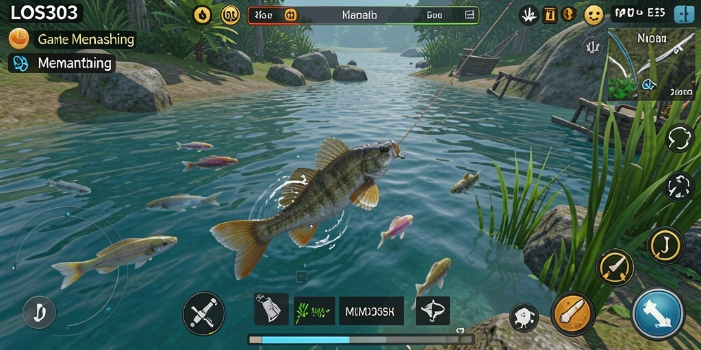 Antarmuka menarik dengan fungsi memancing yang mudah digunakan.