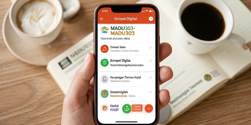 Tampilan antarmuka MADU303 yang modern dan mudah digunakan.