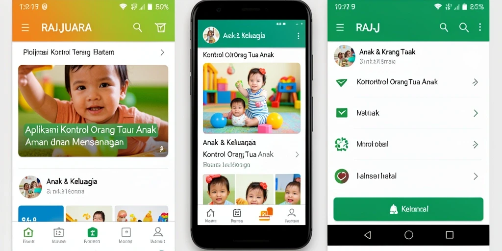 Antarmuka RAJAJUARA yang intuitif dan mudah digunakan.