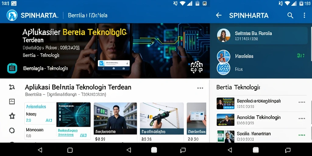 Screenshot antarmuka aplikasi SPINHARTA yang informatif dan menarik.